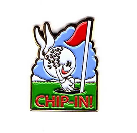 CHIP-IN FLAG PIN